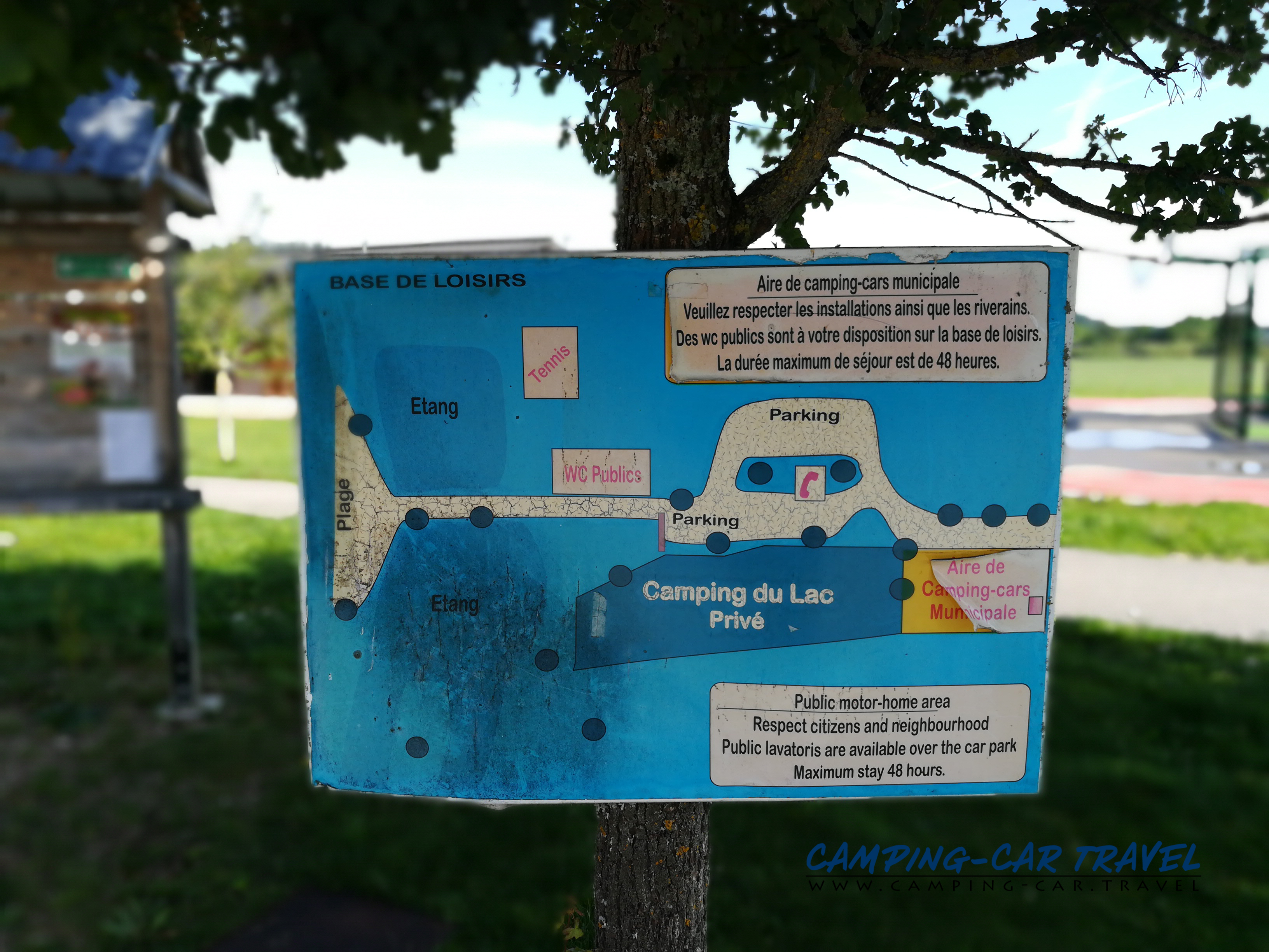 aire services camping car Labergement-Sainte-Marie Lac de Remoray Doubs