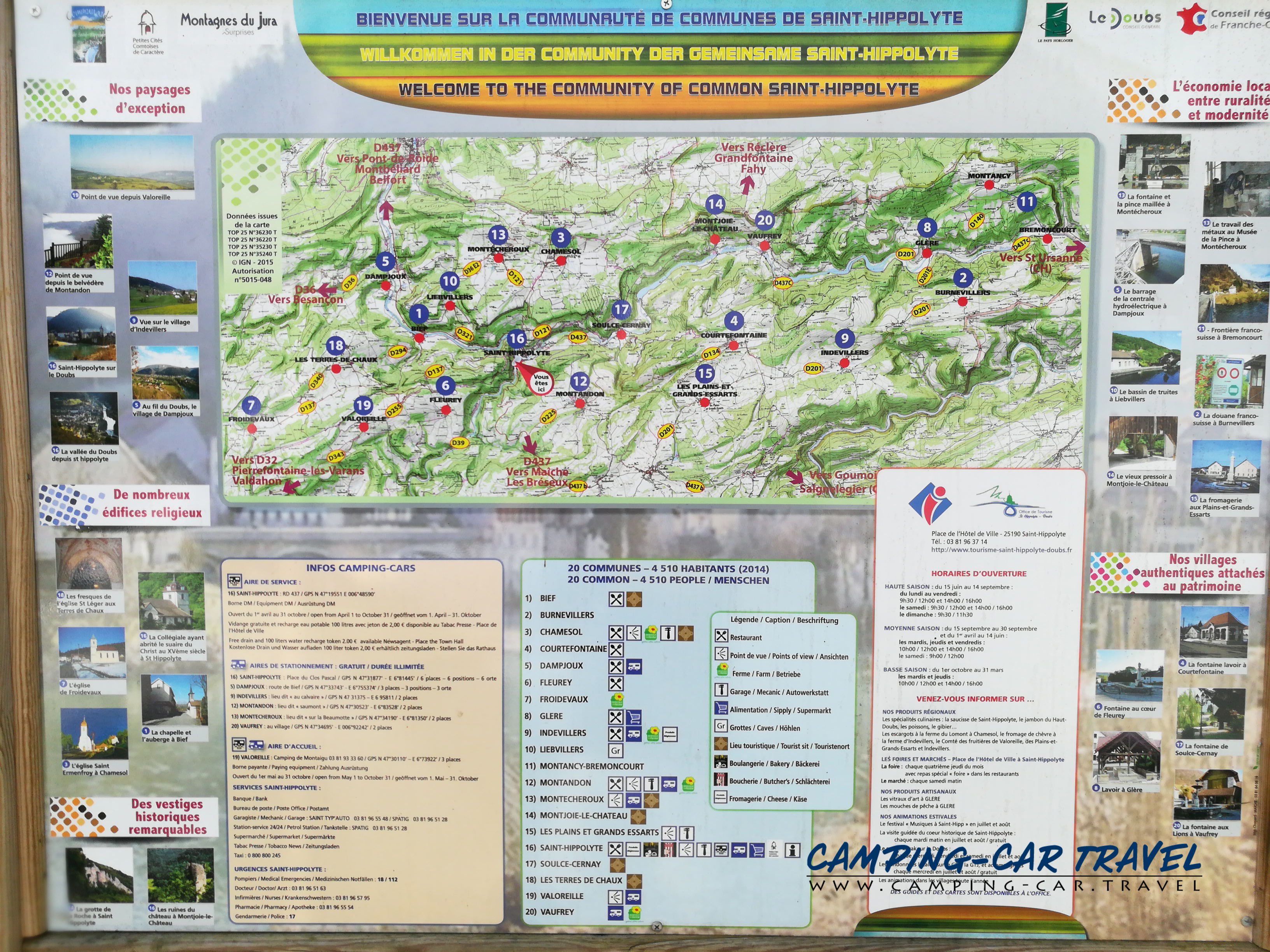 aire services camping car Saint-Hippolyte Doubs