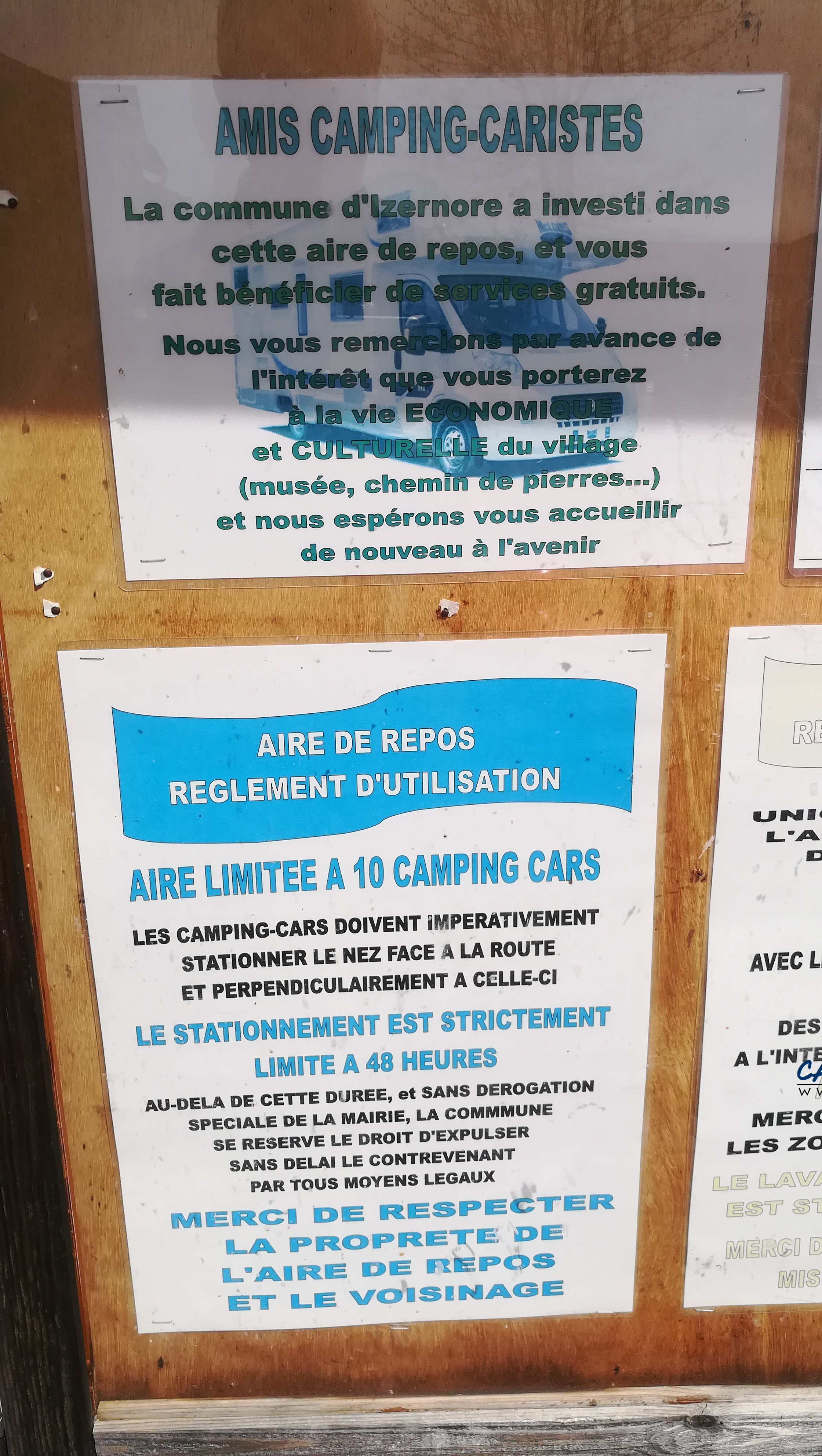 aire services camping car Izernore Ain