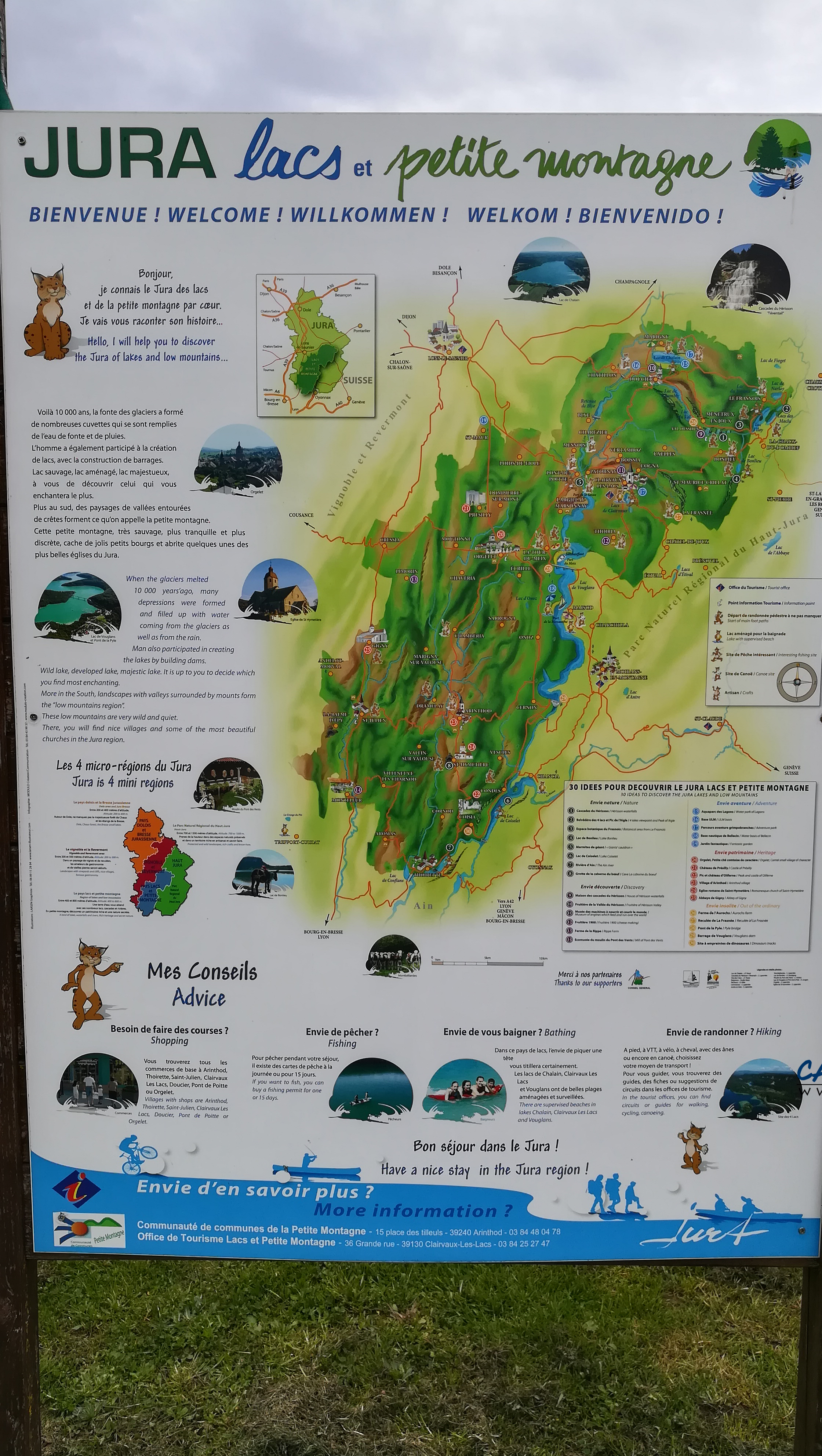 aire services camping car Thoirette Jura