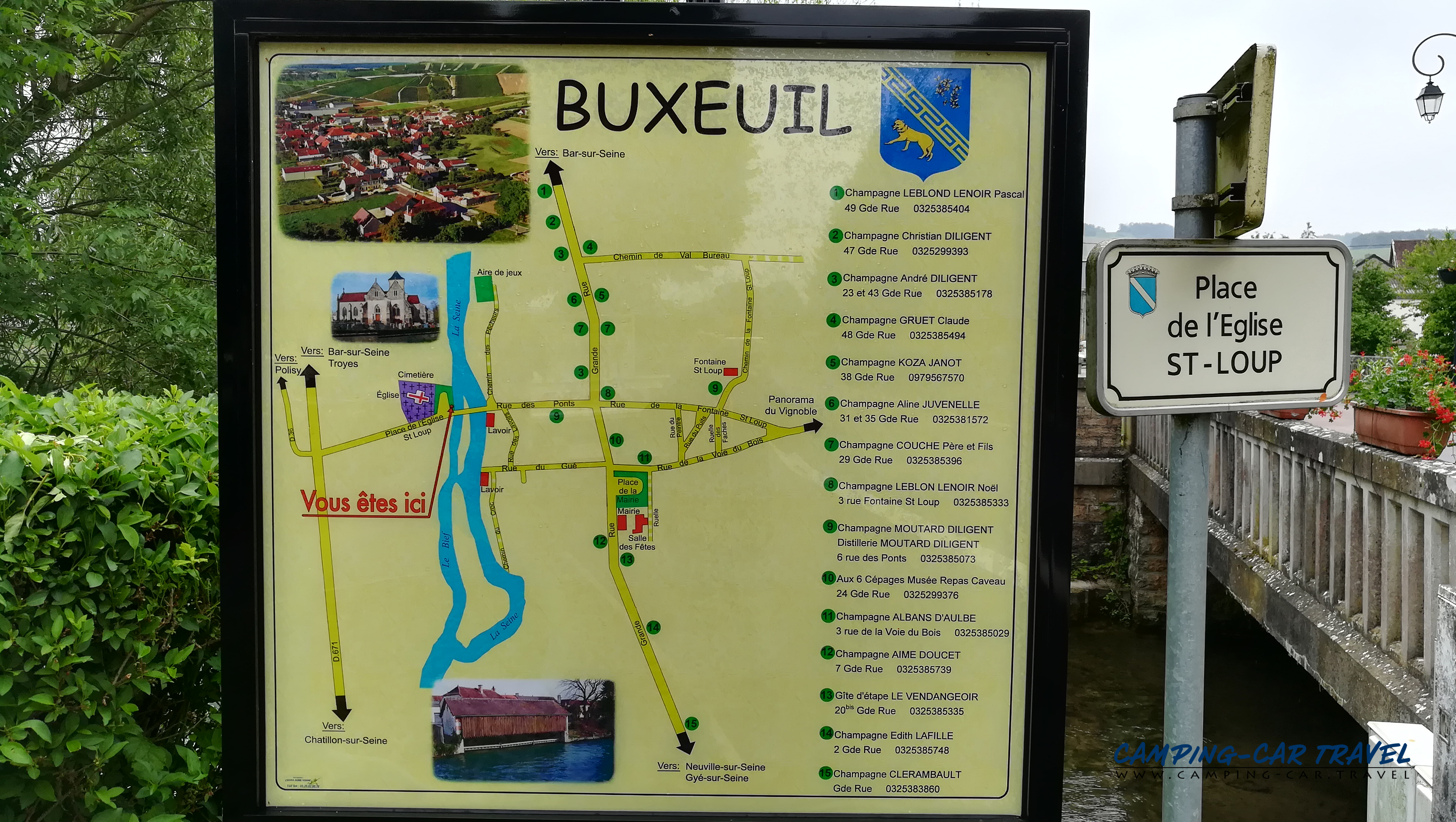 aire services camping car Buxeuil Aube