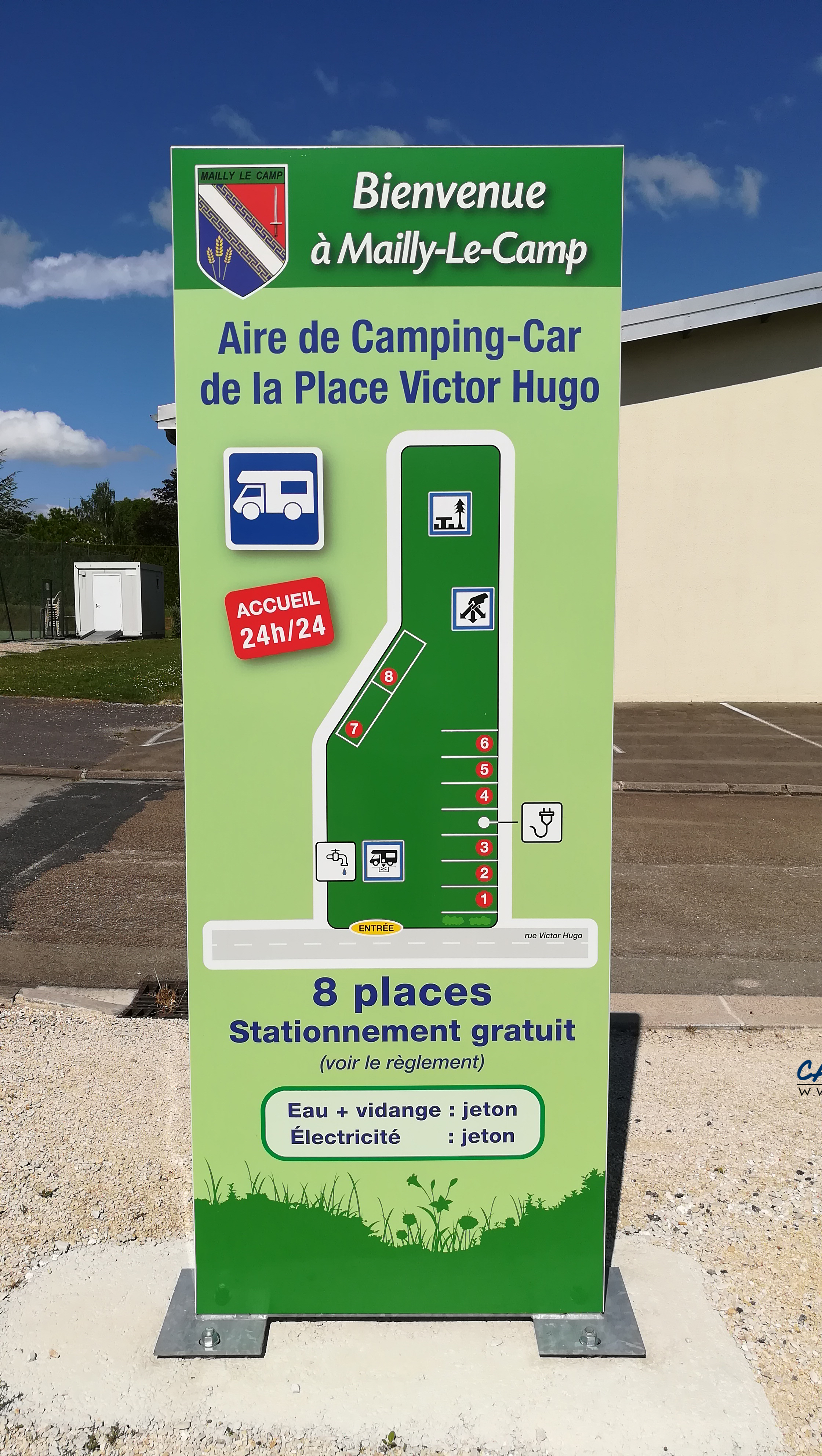 aire services camping car mailly le camp aube