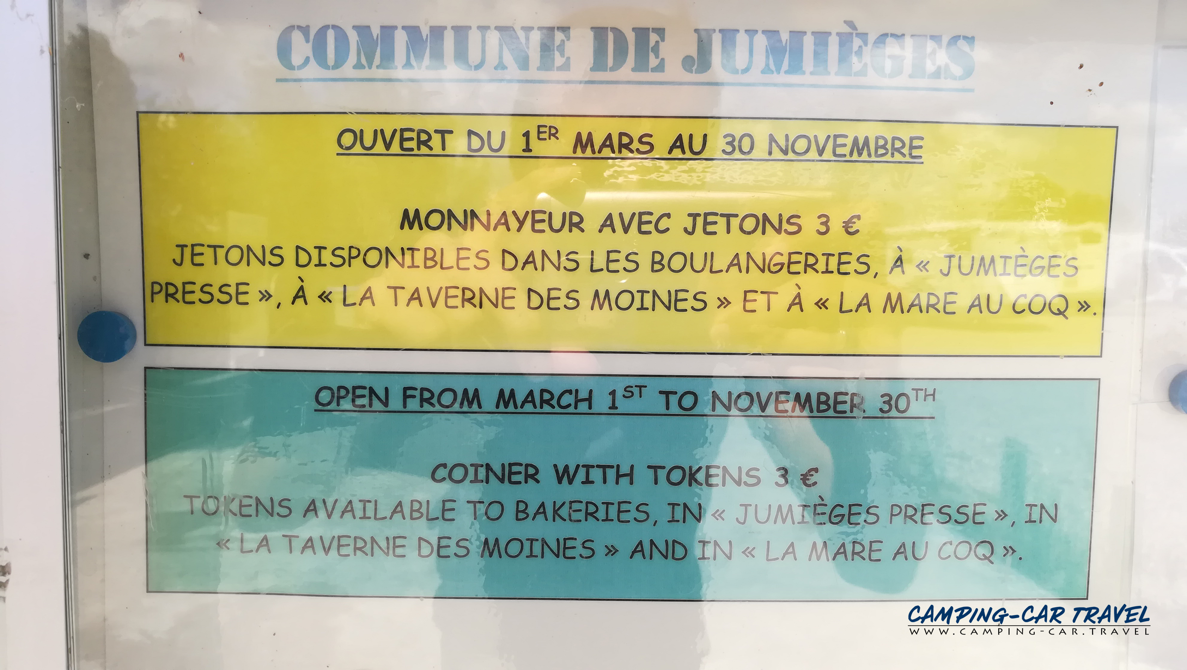 aire services camping car Jumièges Seine-Maritime Normandie