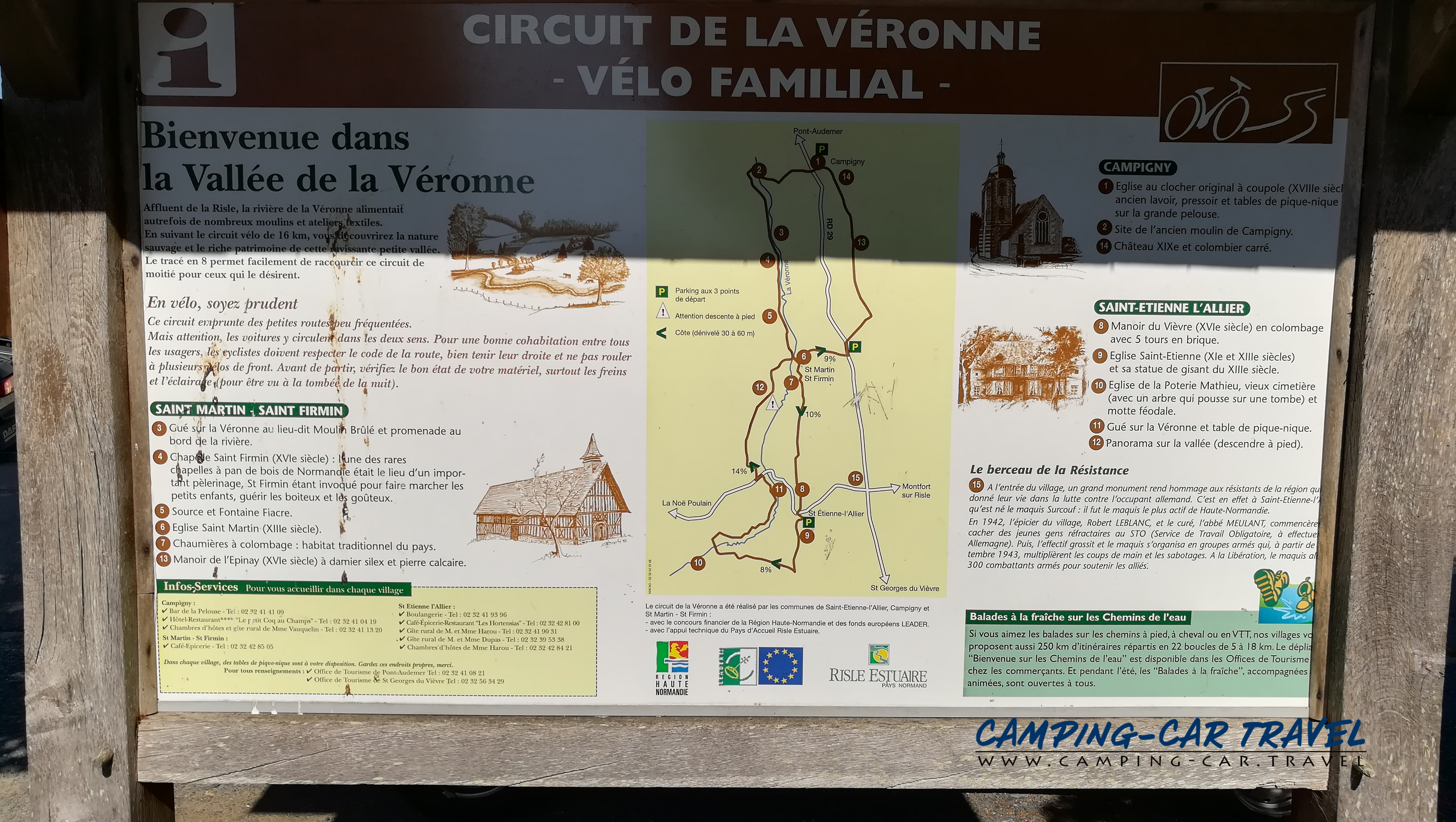 aire services camping car Campigny Eure Normandie