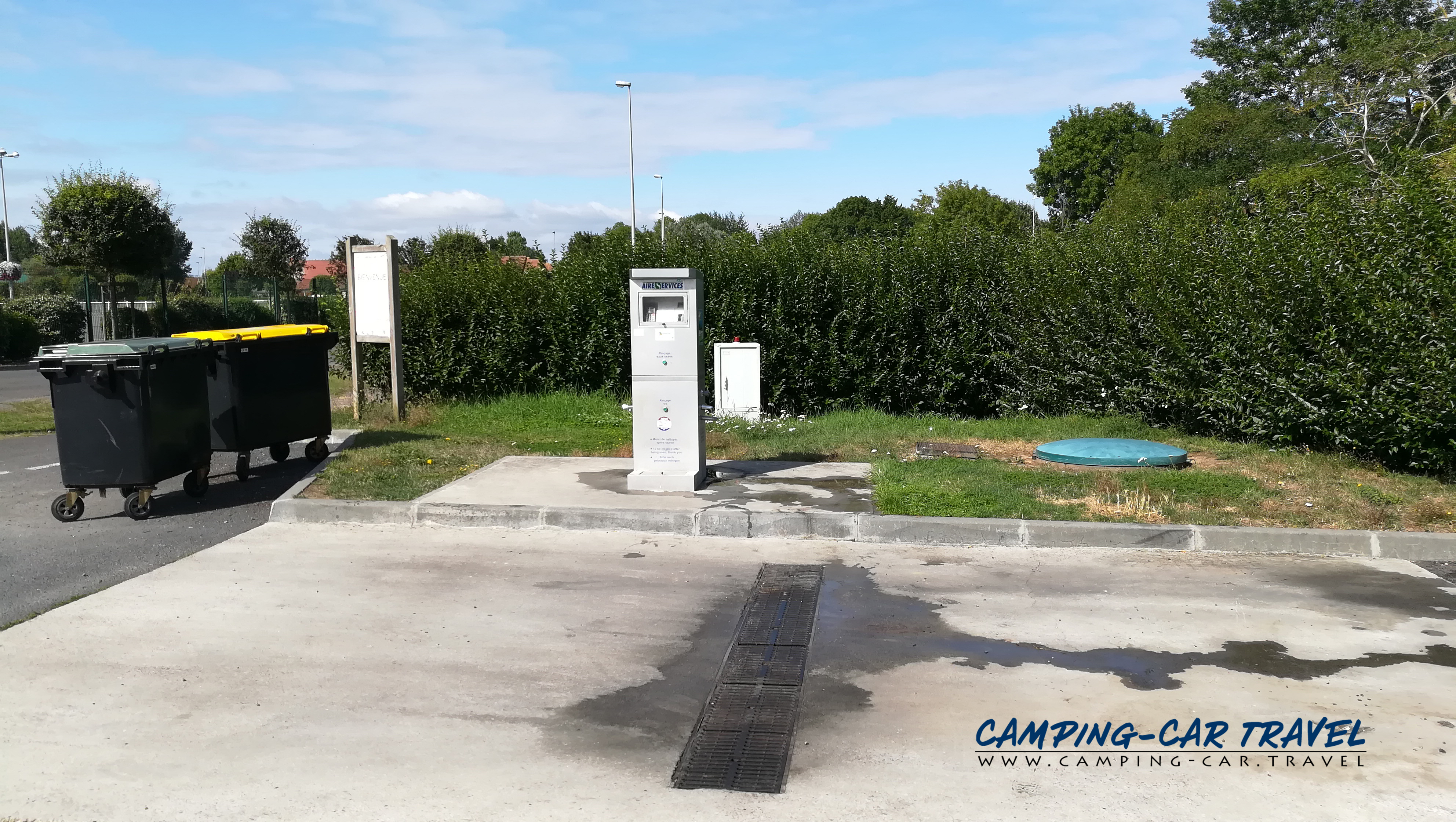 aire services camping car Cabourg Calvados Normandie
