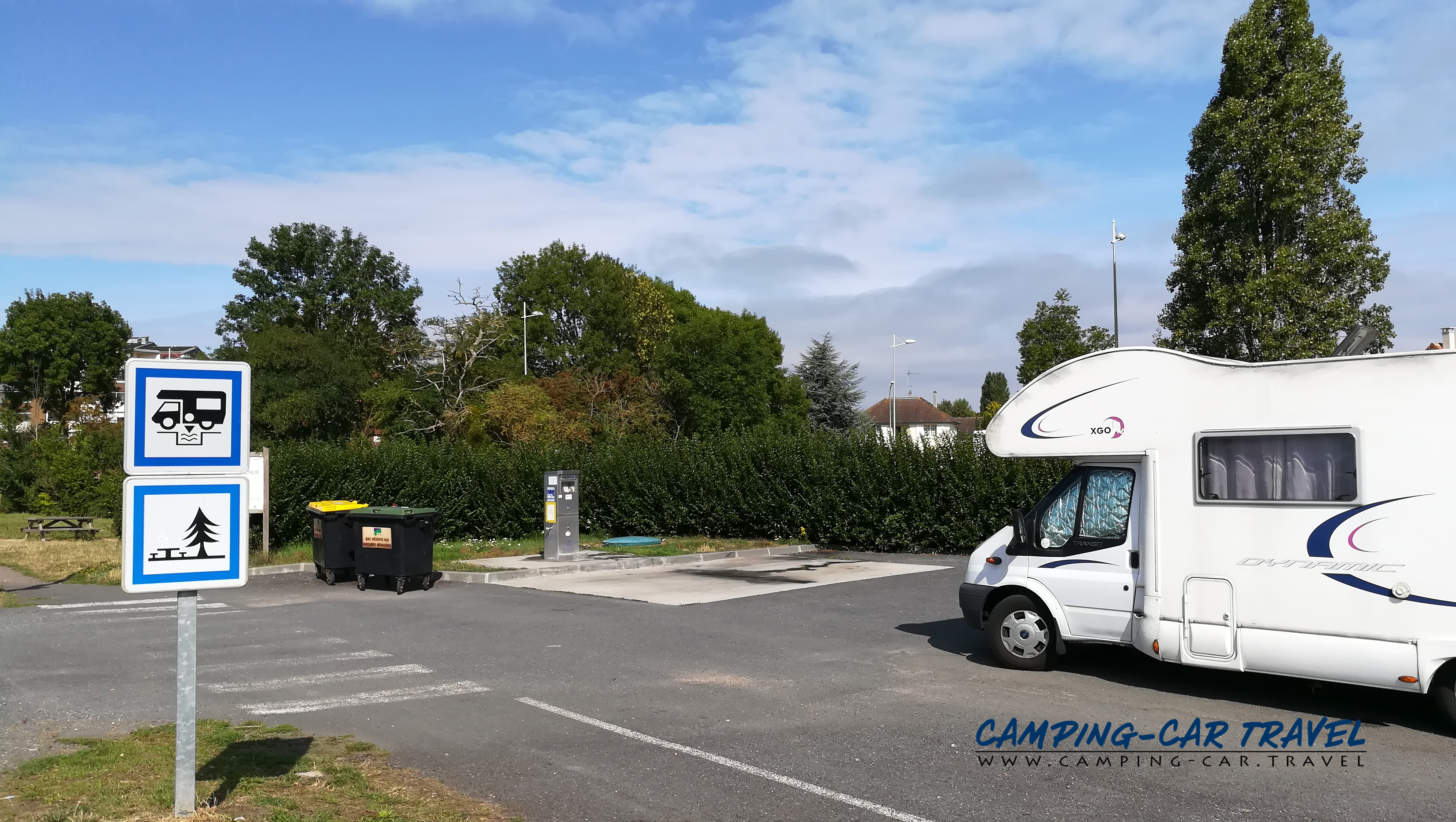 aire services camping car Cabourg Calvados Normandie