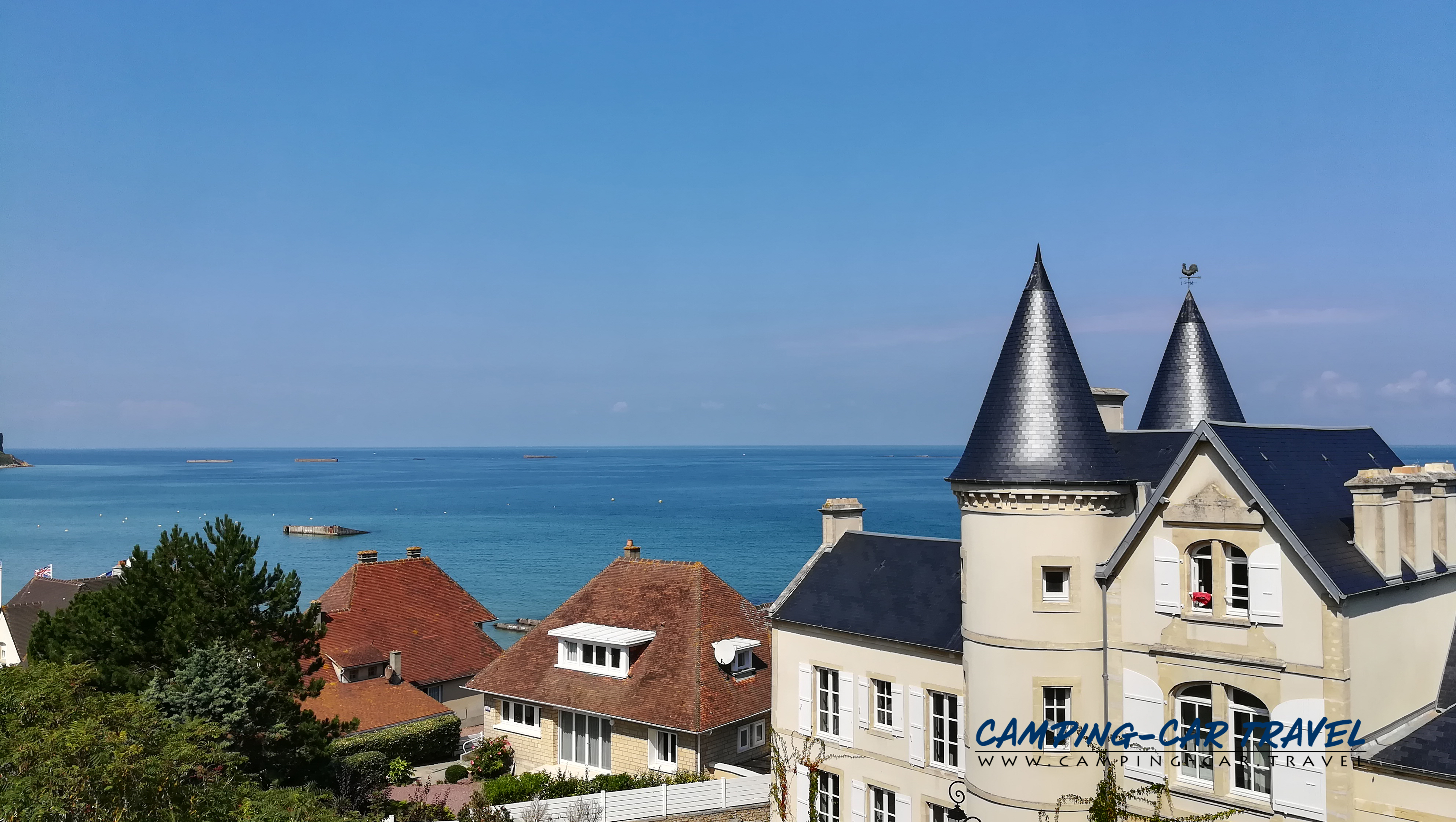 aire services camping car Arromanche-les-Bains Calvados Normandie