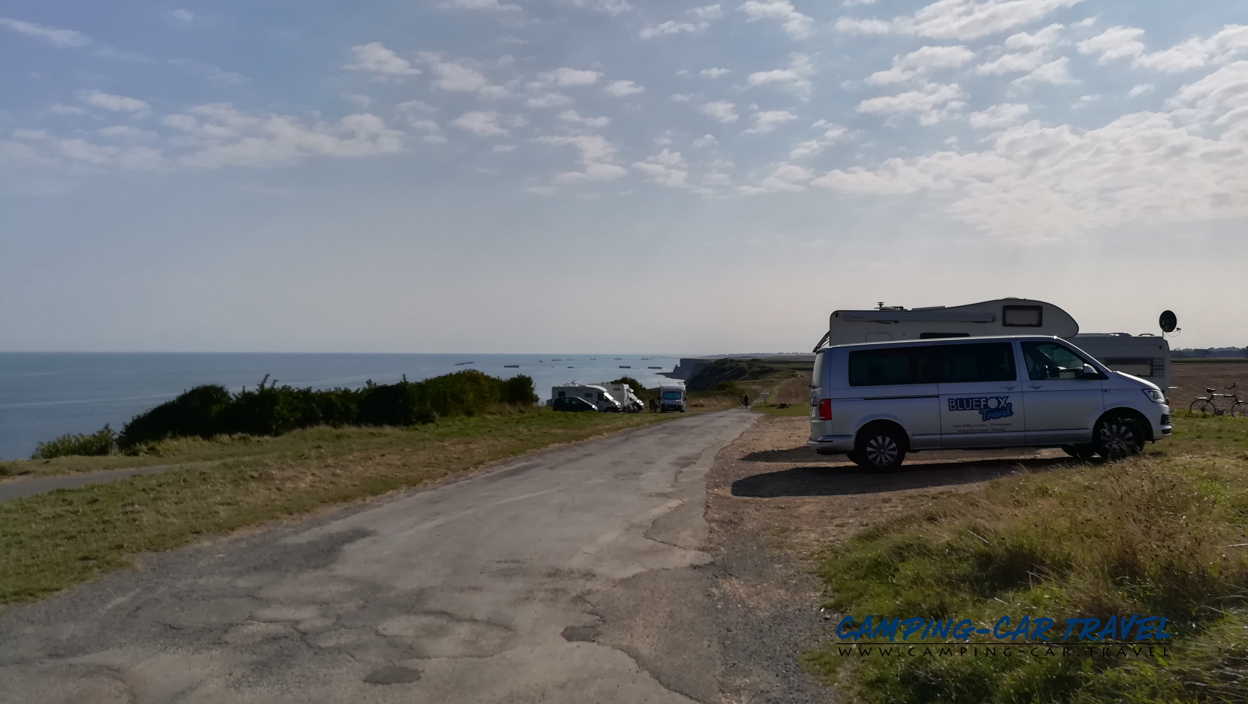 aire stationnement camping cars Longues-sur-Mer Calvados Normandie