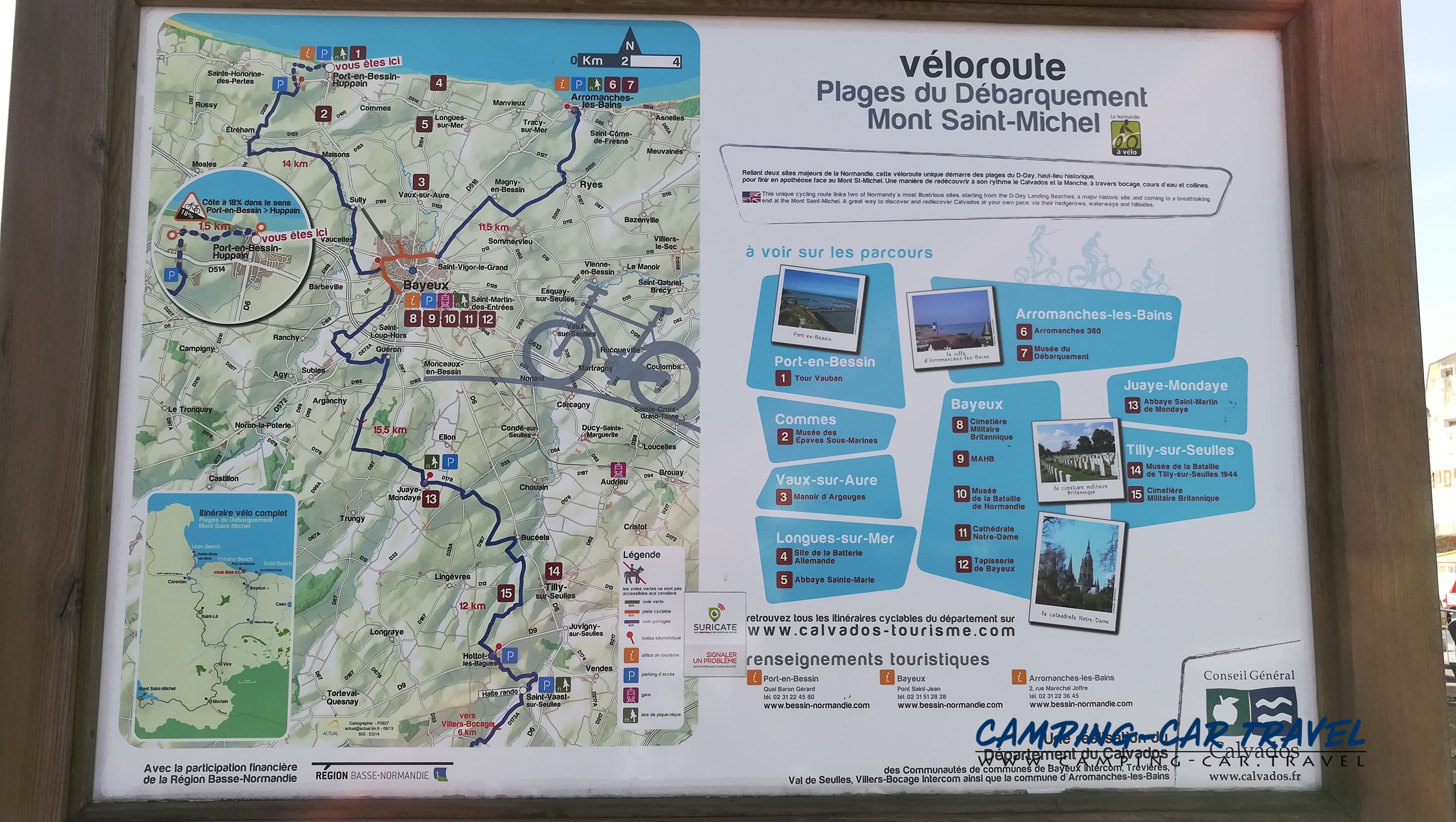 aire services camping cars Port-en-Bessin-Huppain Calvados Normandie