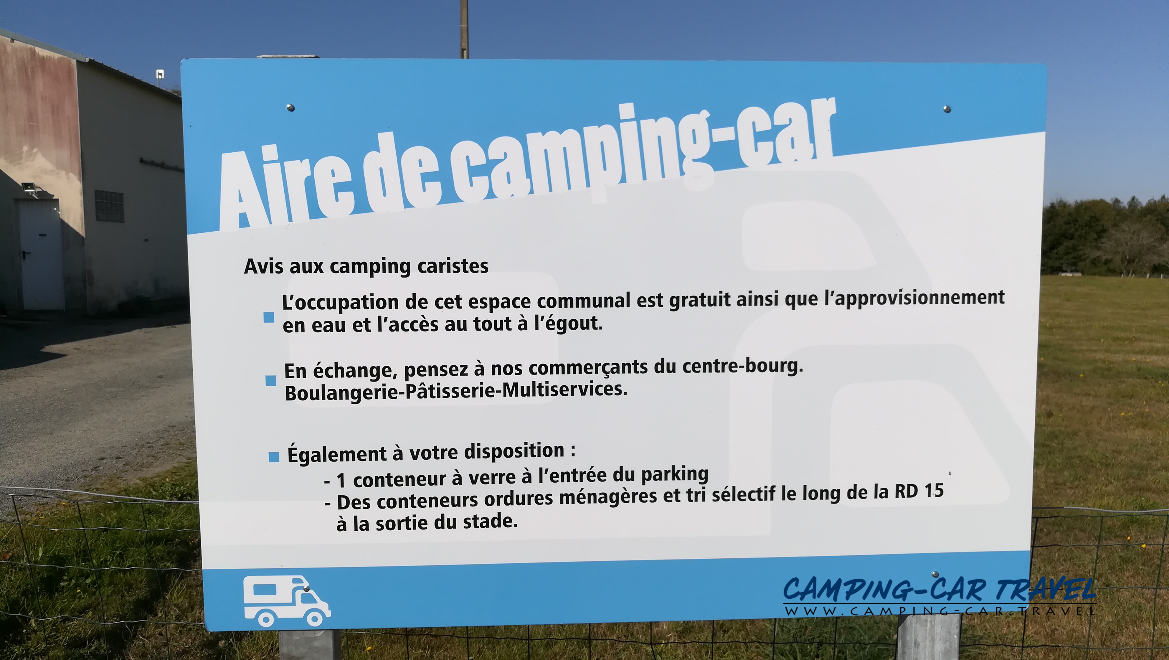 aire services camping car Sougéal Ile-et-Vilaine Bretagne