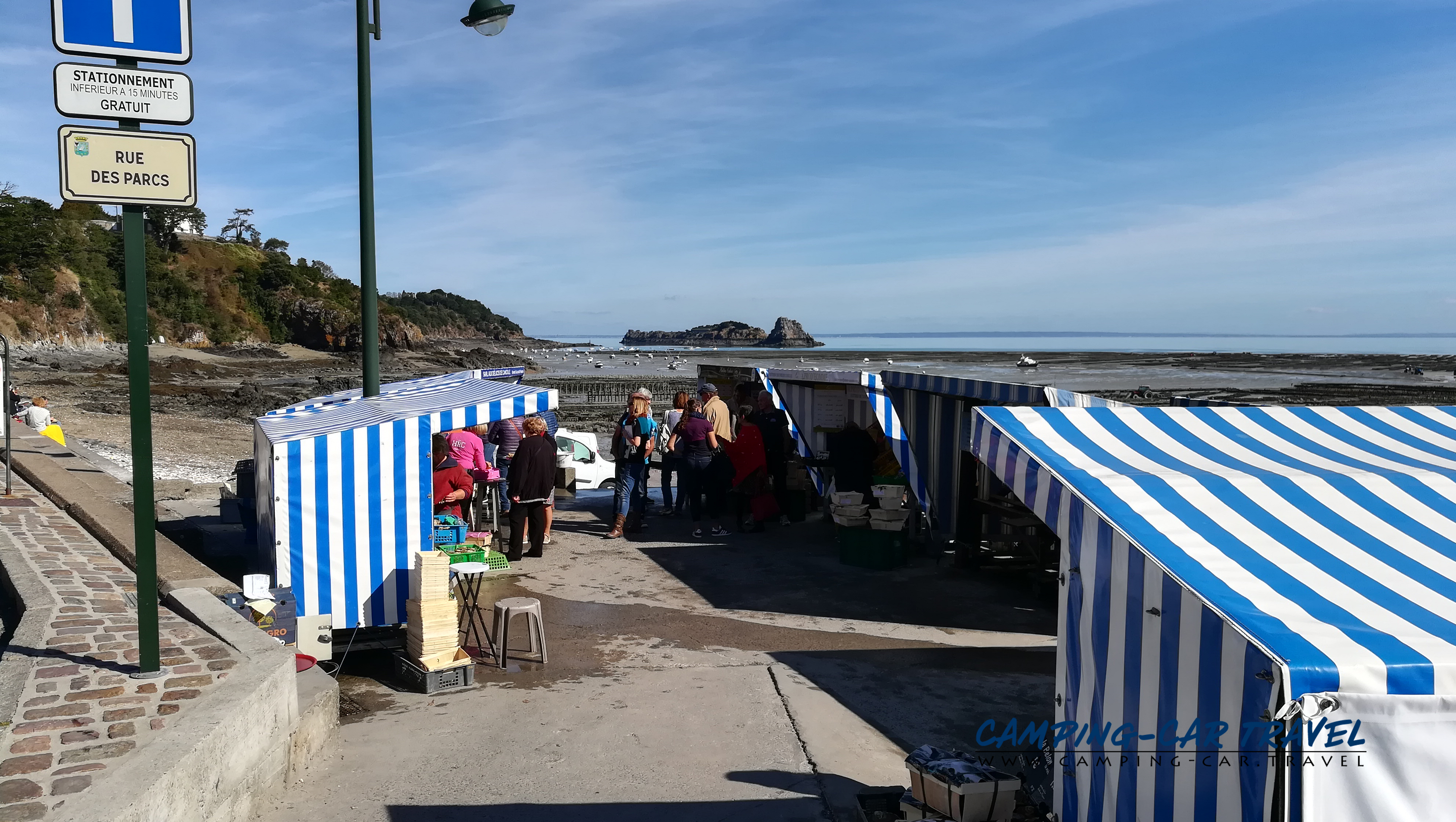 aire services camping car Saint-Méloir-des-Ondes Cancale Ile-et-Vilaine Bretagne