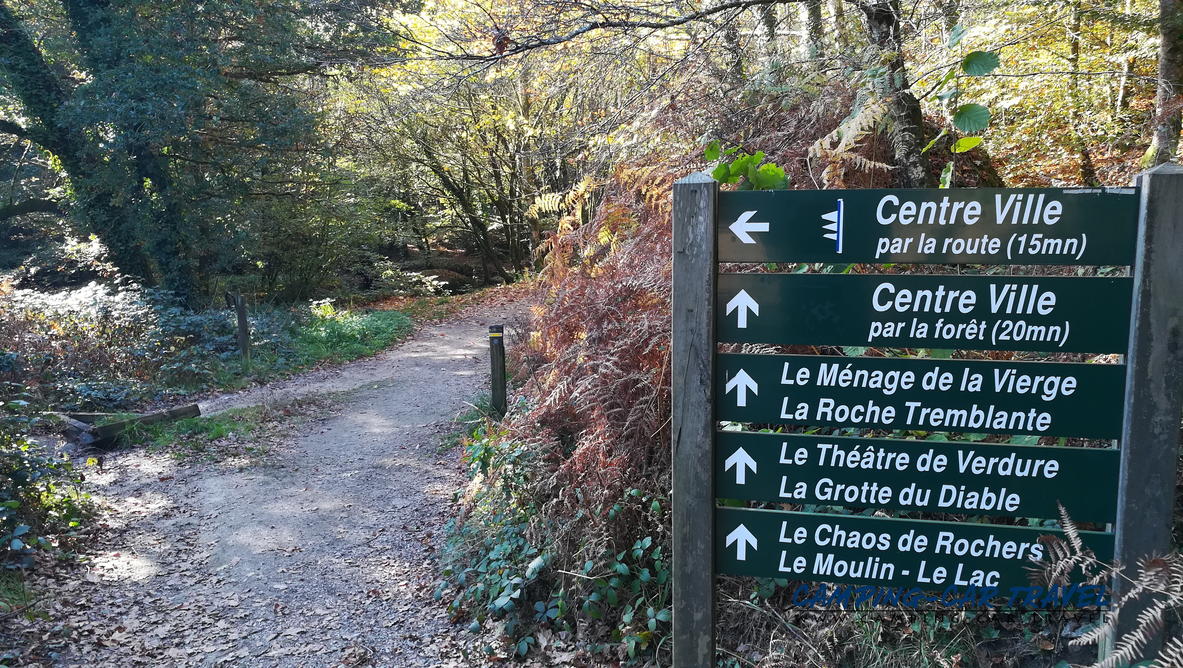 aire services camping car Huelgoat Finistère Bretagne