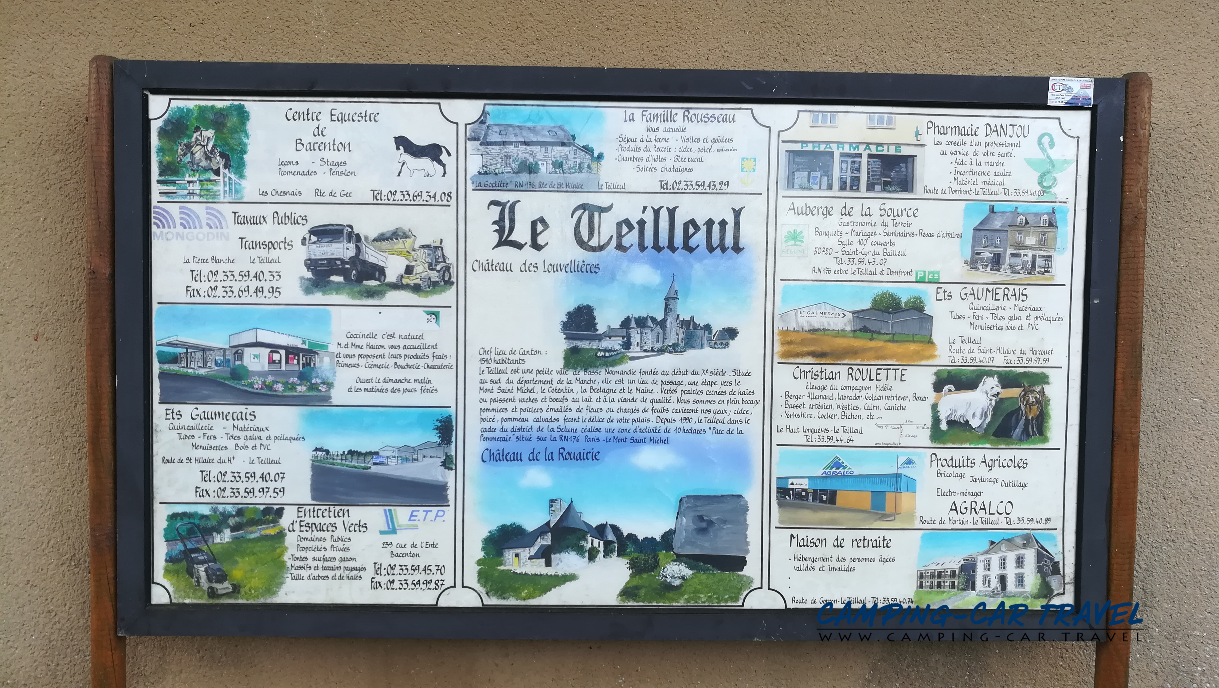 stationnement gratuit camping car Le Teilleul Normandie