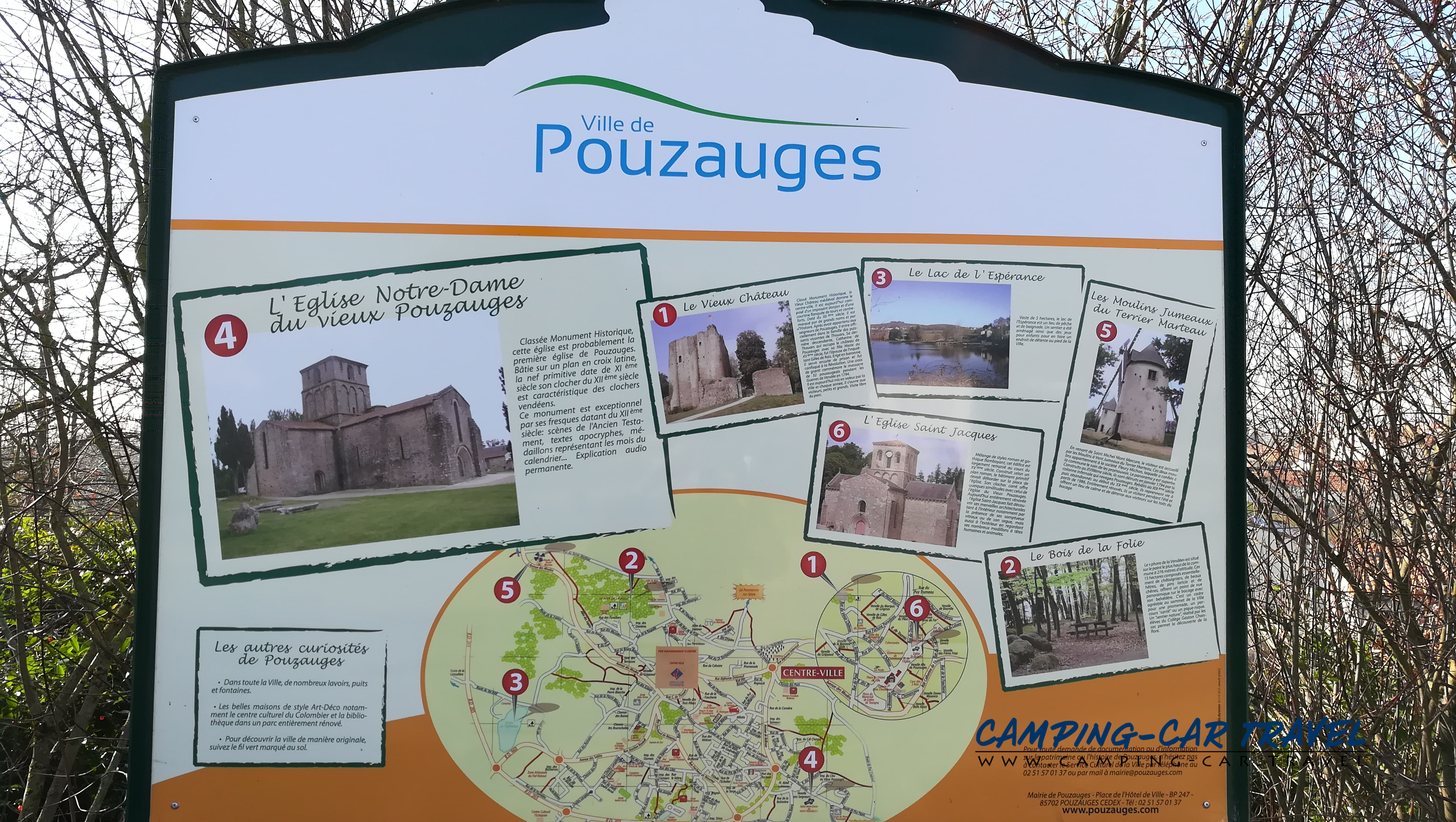 aire services camping car Pouzauges Vendée Pays-de-la-Loire