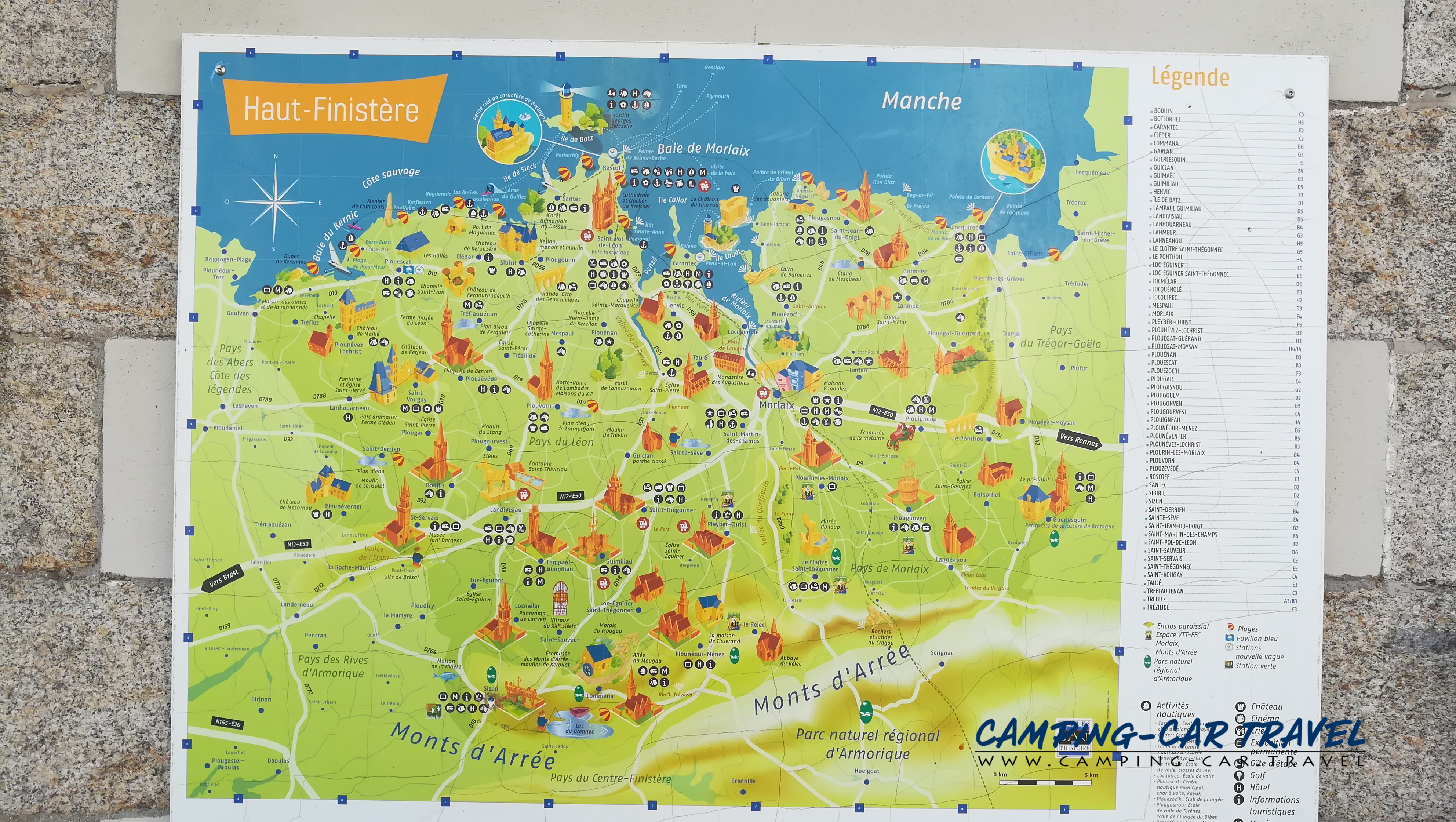 aire services camping car Sizun Finistère Bretagne