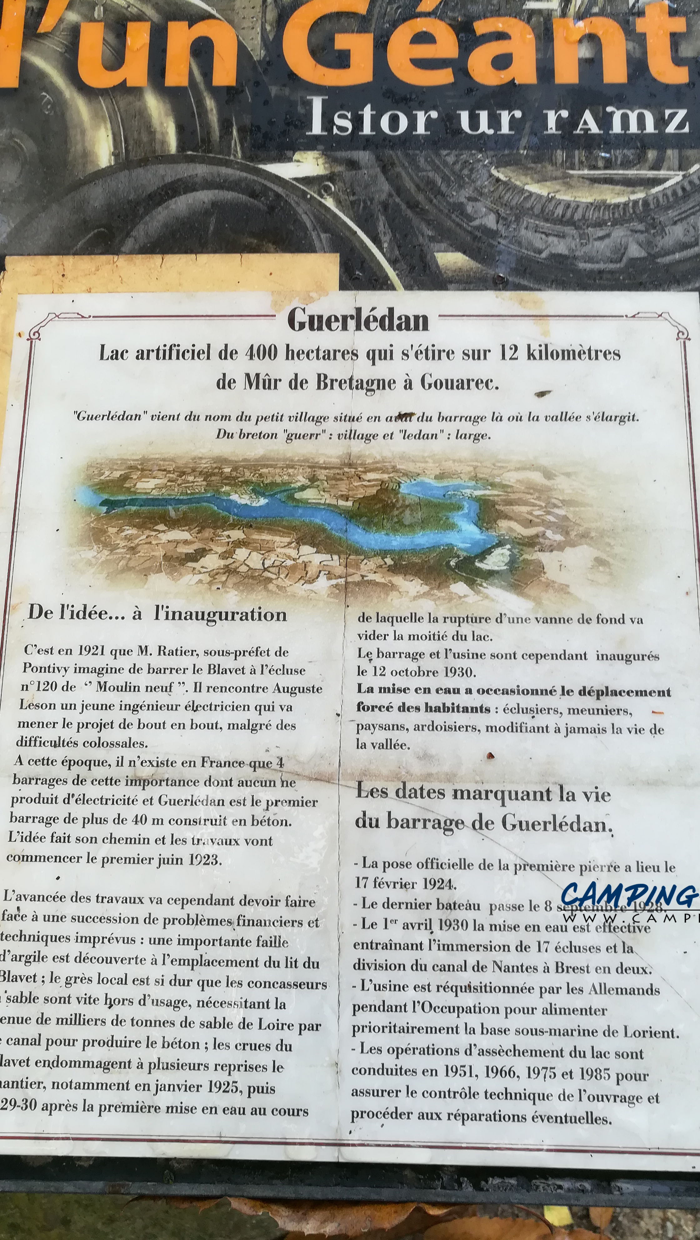 aire services camping car Saint-Aignan Morbihan Bretagne