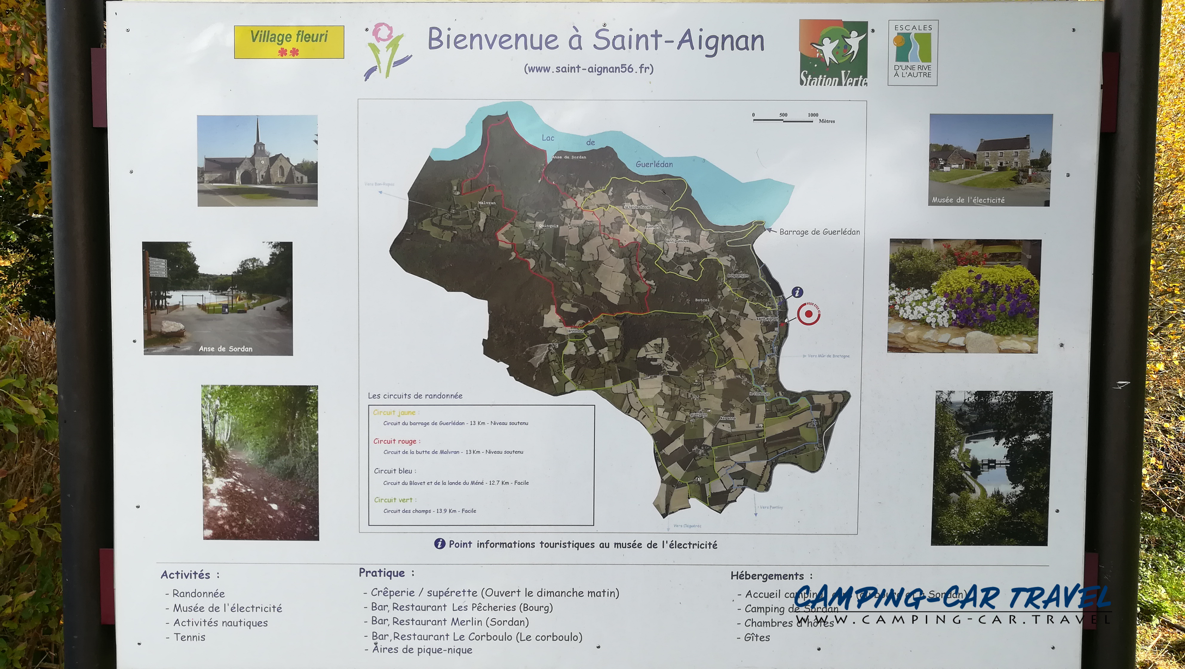 aire services camping car Saint-Aignan Morbihan Bretagne