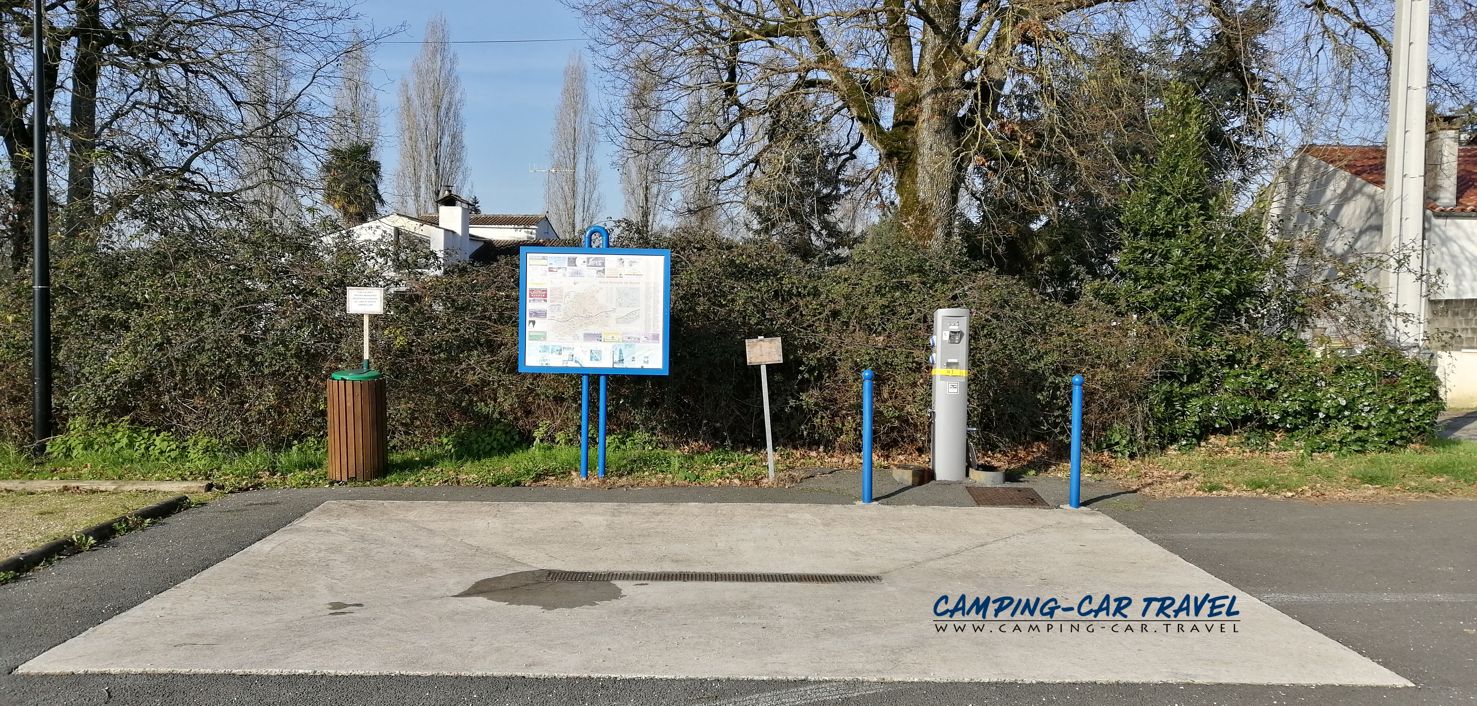 aire de services camping car Saint-Romain-de-Benet Charente-Maritime