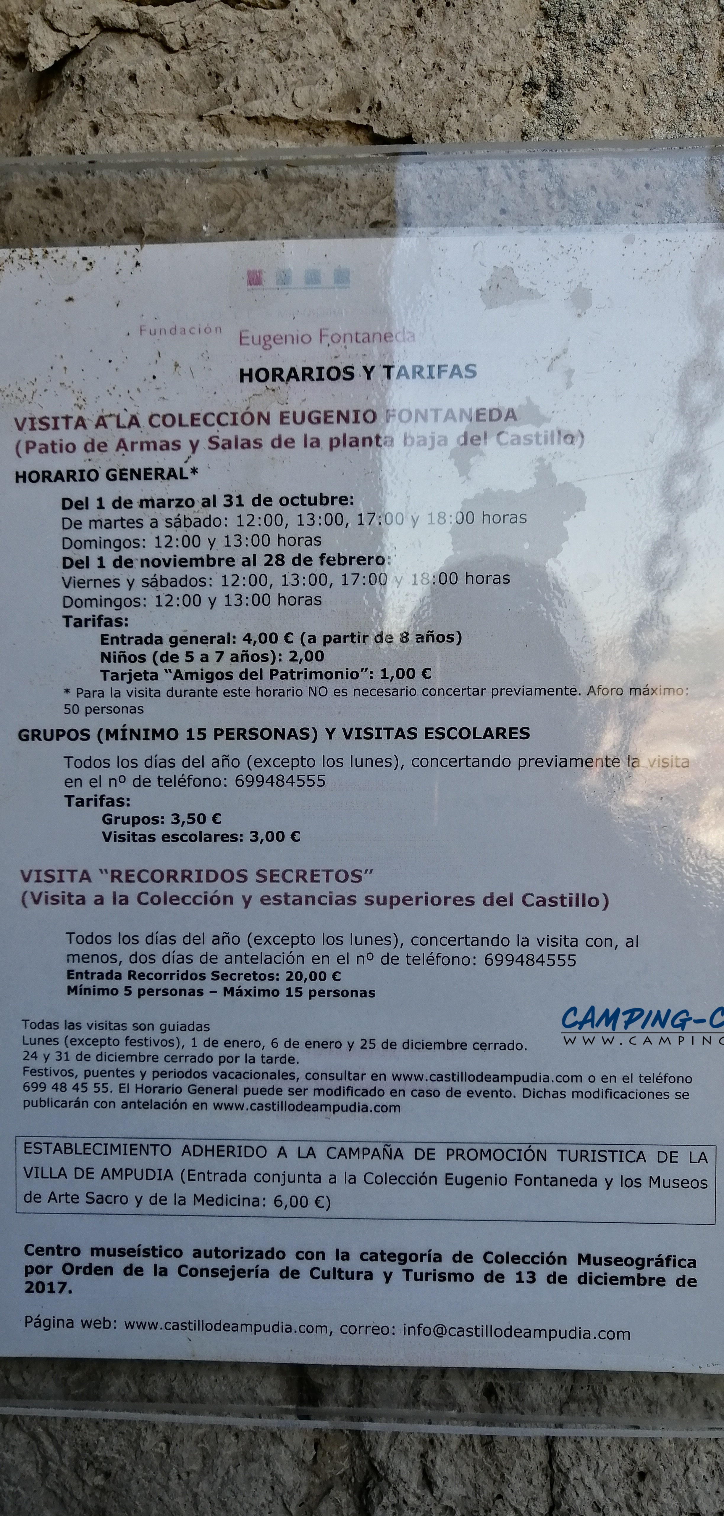 aire services camping-cars Ampudia Espagne Spain