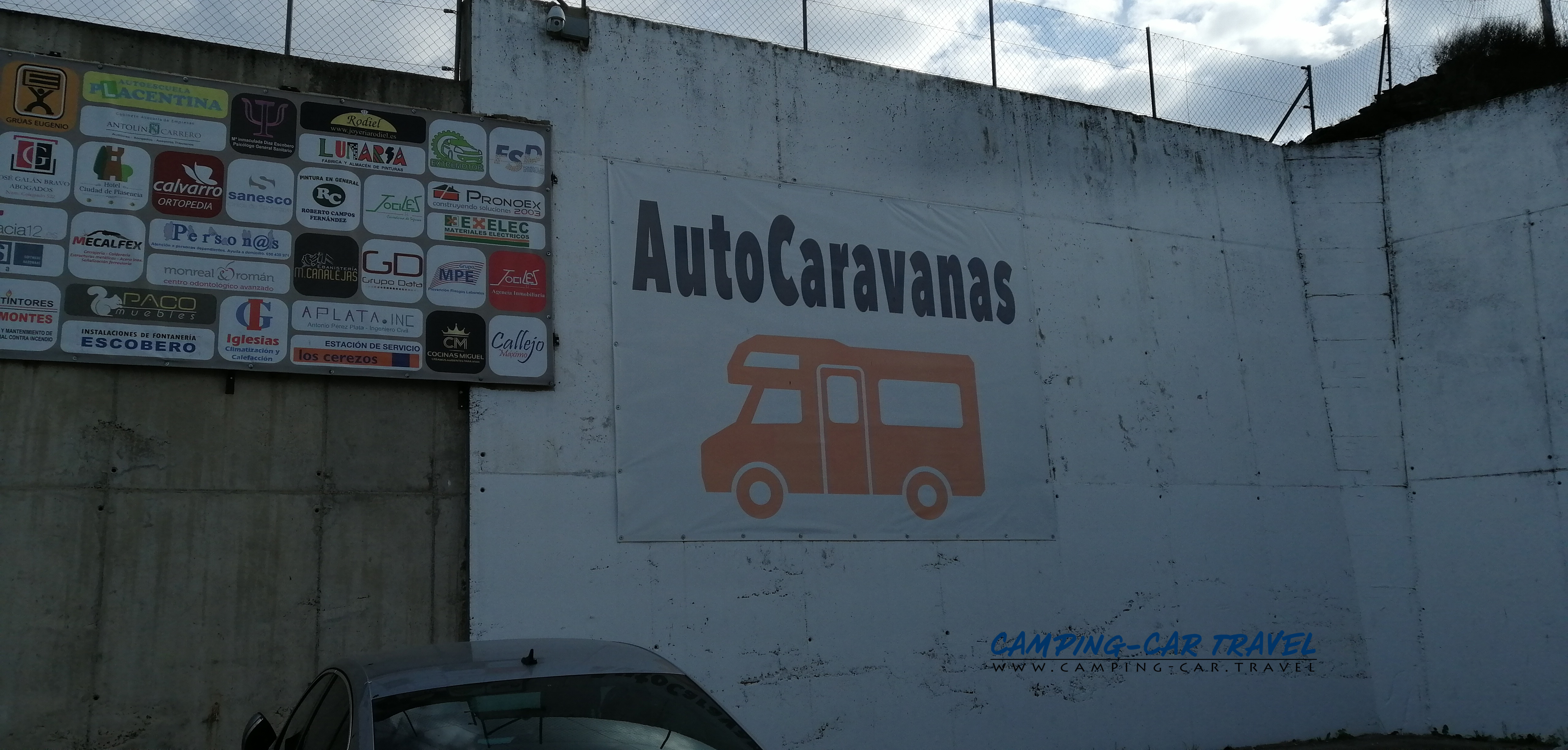 aire services camping car Plasencia Espagne Spain