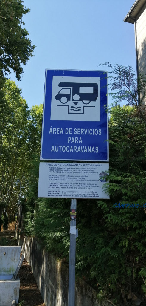 aire services camping car Ribadavia Espagne