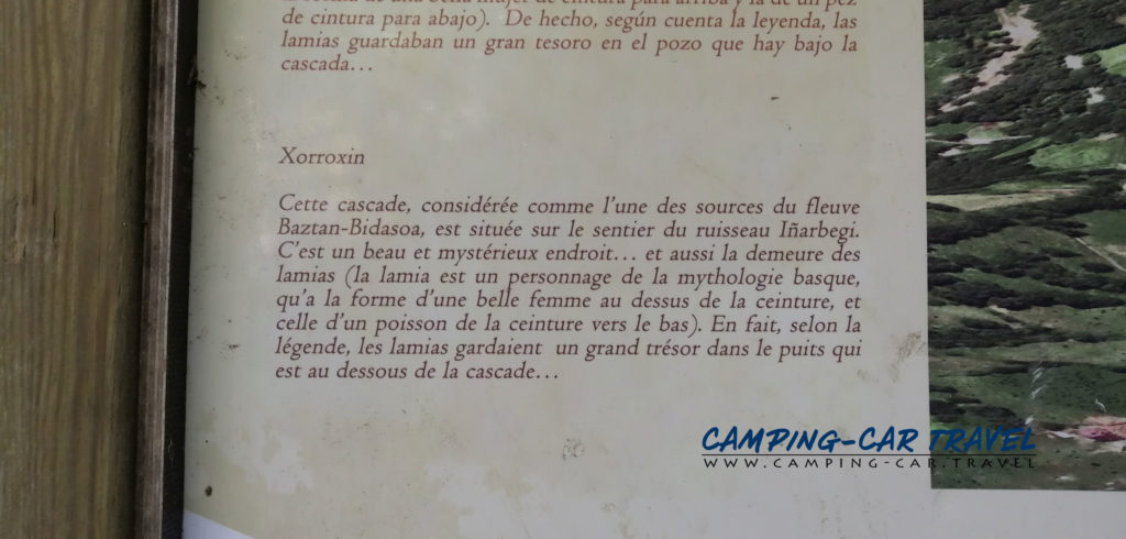 stationnement gratuit camping car Erratzu Navarre Espagne