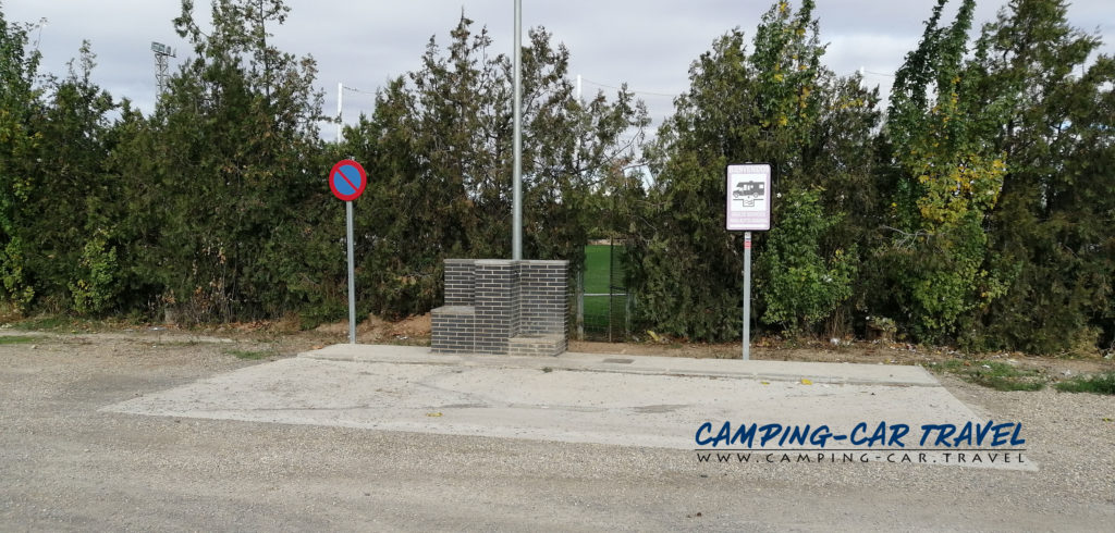 aire de services camping cars Alfamén Aragon Espagne