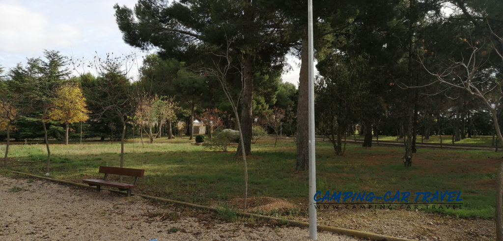 aire de services camping cars Alfamén Aragon Espagne