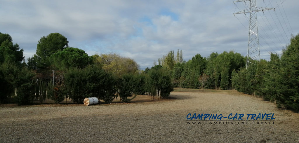 aire de services camping cars Alfamén Aragon Espagne