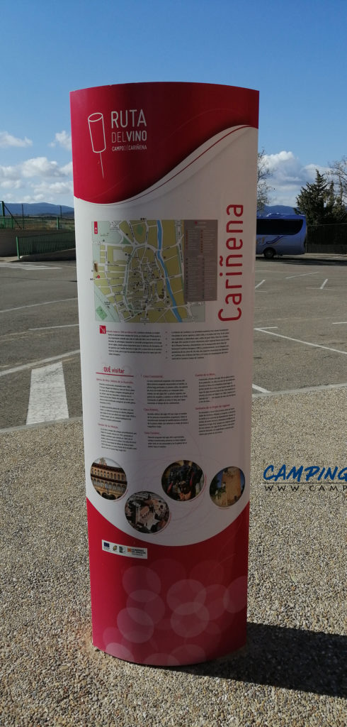 aire de services pour camping car de Cariñena en Espagne Aragon