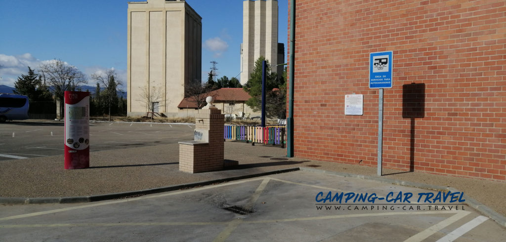 aire de services pour camping car de Cariñena en Espagne Aragon