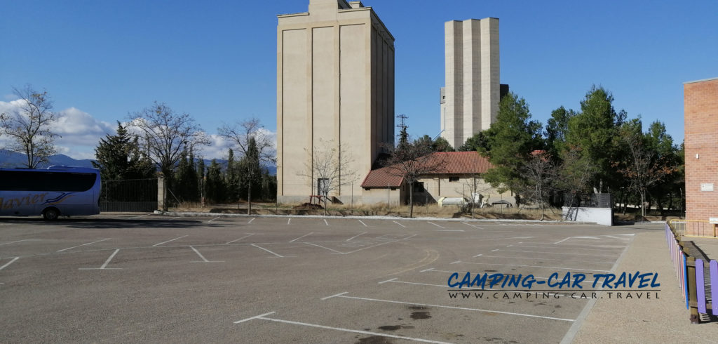 aire de services pour camping car de Cariñena en Espagne Aragon