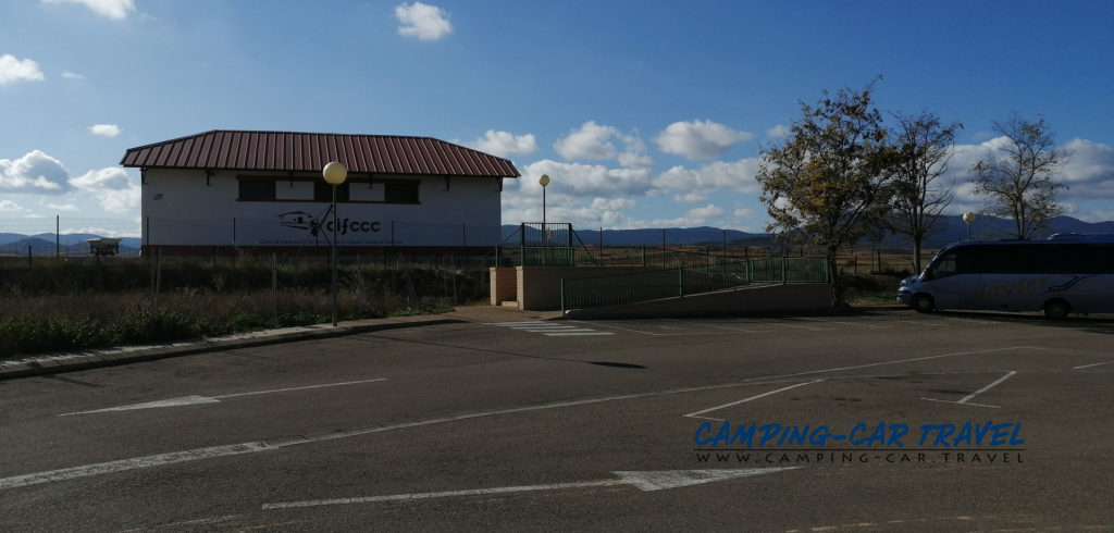 aire de services pour camping car de Cariñena en Espagne Aragon
