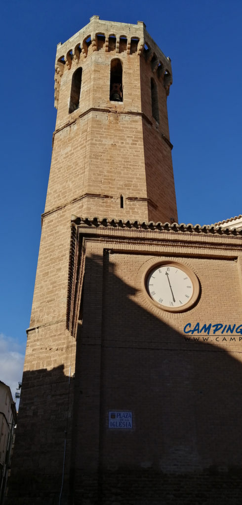 aire de services camping car Belchite Aragon Espagne