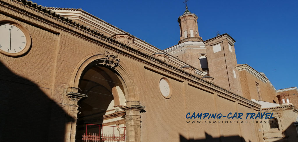 aire de services camping car Belchite Aragon Espagne