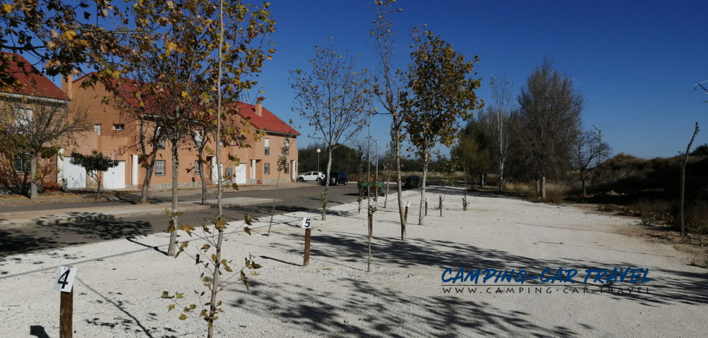 aire de services camping car Belchite Aragon Espagne