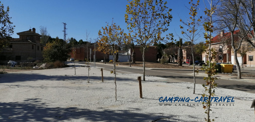 aire de services camping car Belchite Aragon Espagne