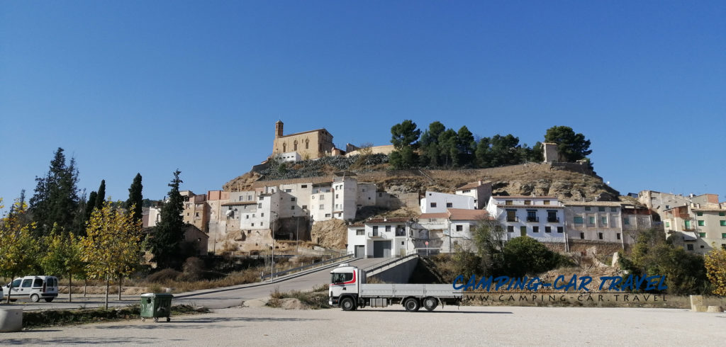 aire de services camping car Albalate del Arzobispo Aragon Espagne