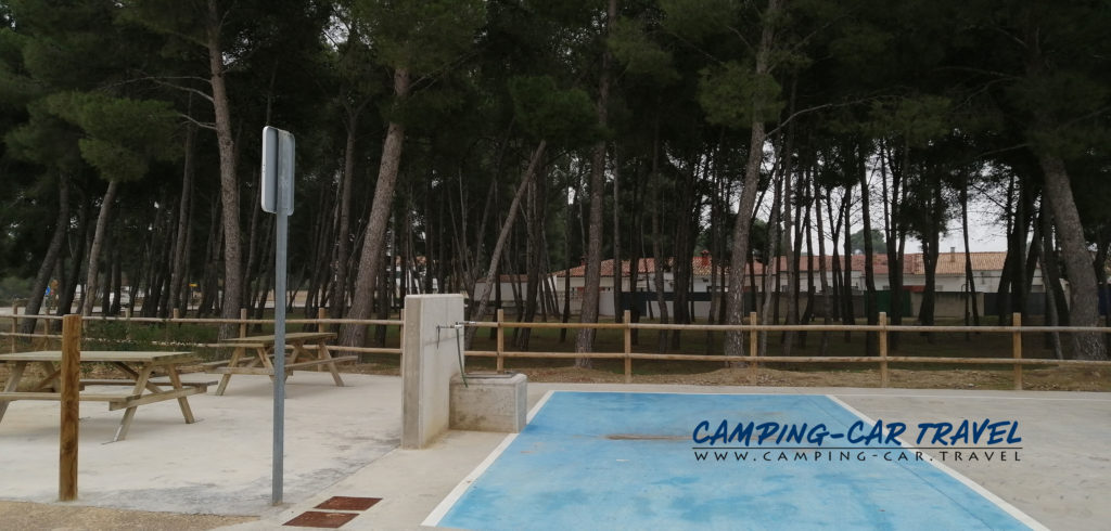 aire de services camping car Escatron Aragon Espagne